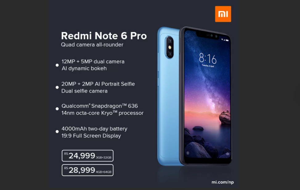 Xiaomi Mi Redmi Note 6