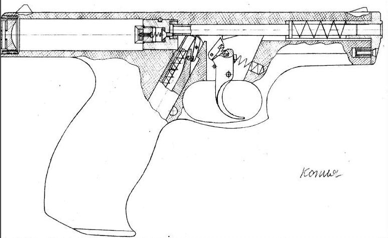 Чертеж самодельного пистолета