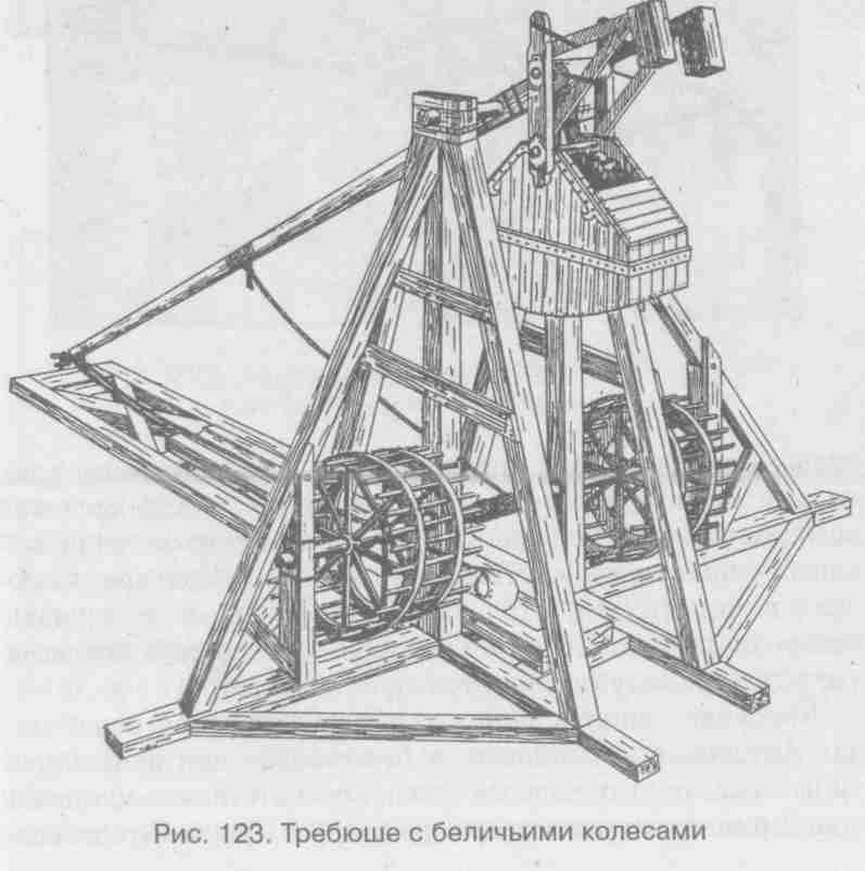 Опишите рисунки штурм крепости как выглядели метательные машины таран башня на колесах штурмовые