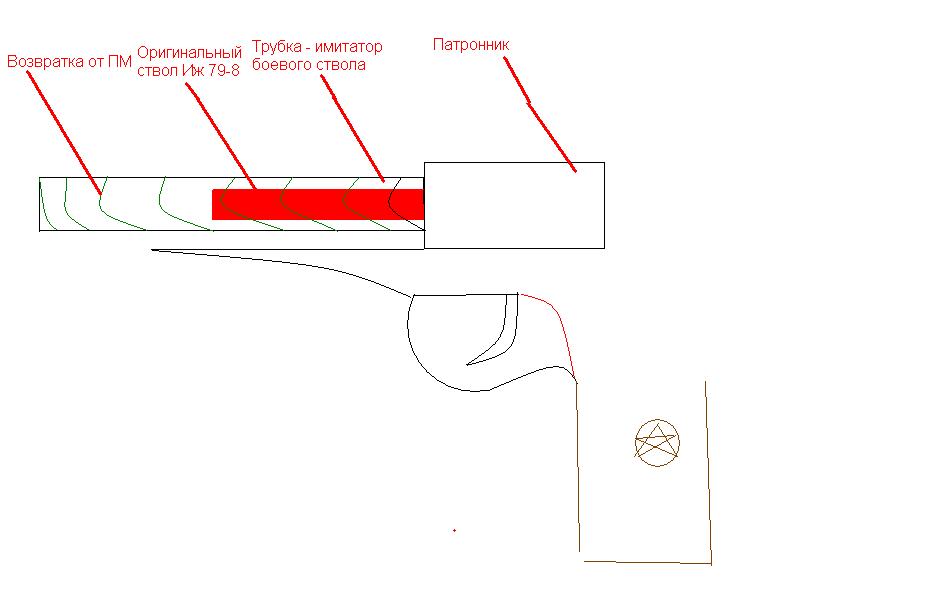 Ствол пм чертеж