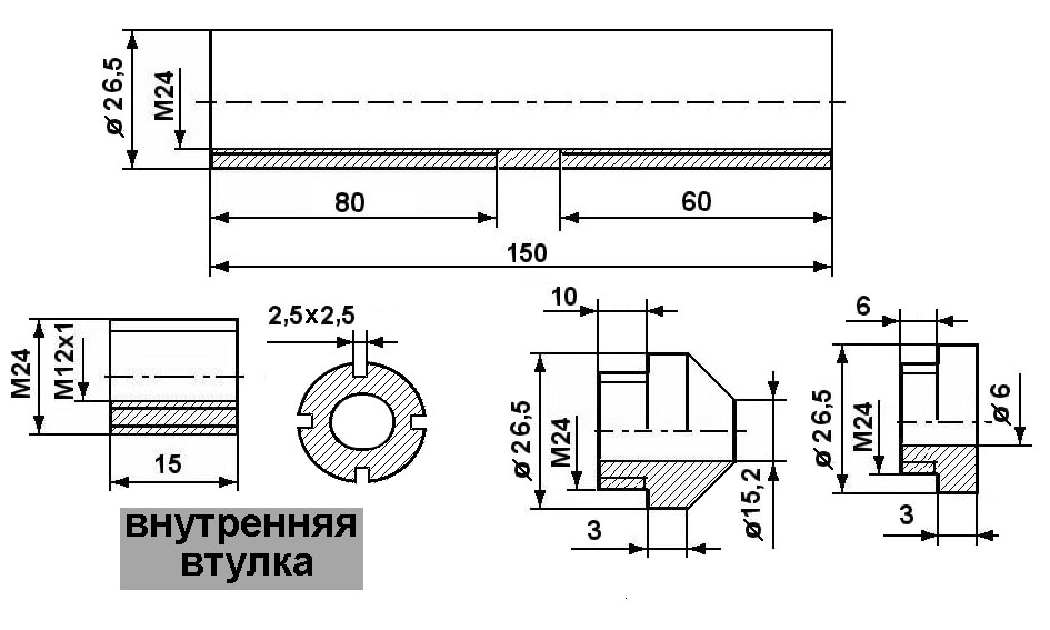 Саундмодератор для пневматики чертеж