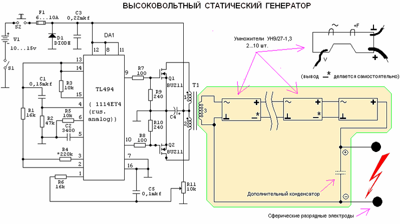 DIY: Электростатический генератор для холодного копчения. - YouTube