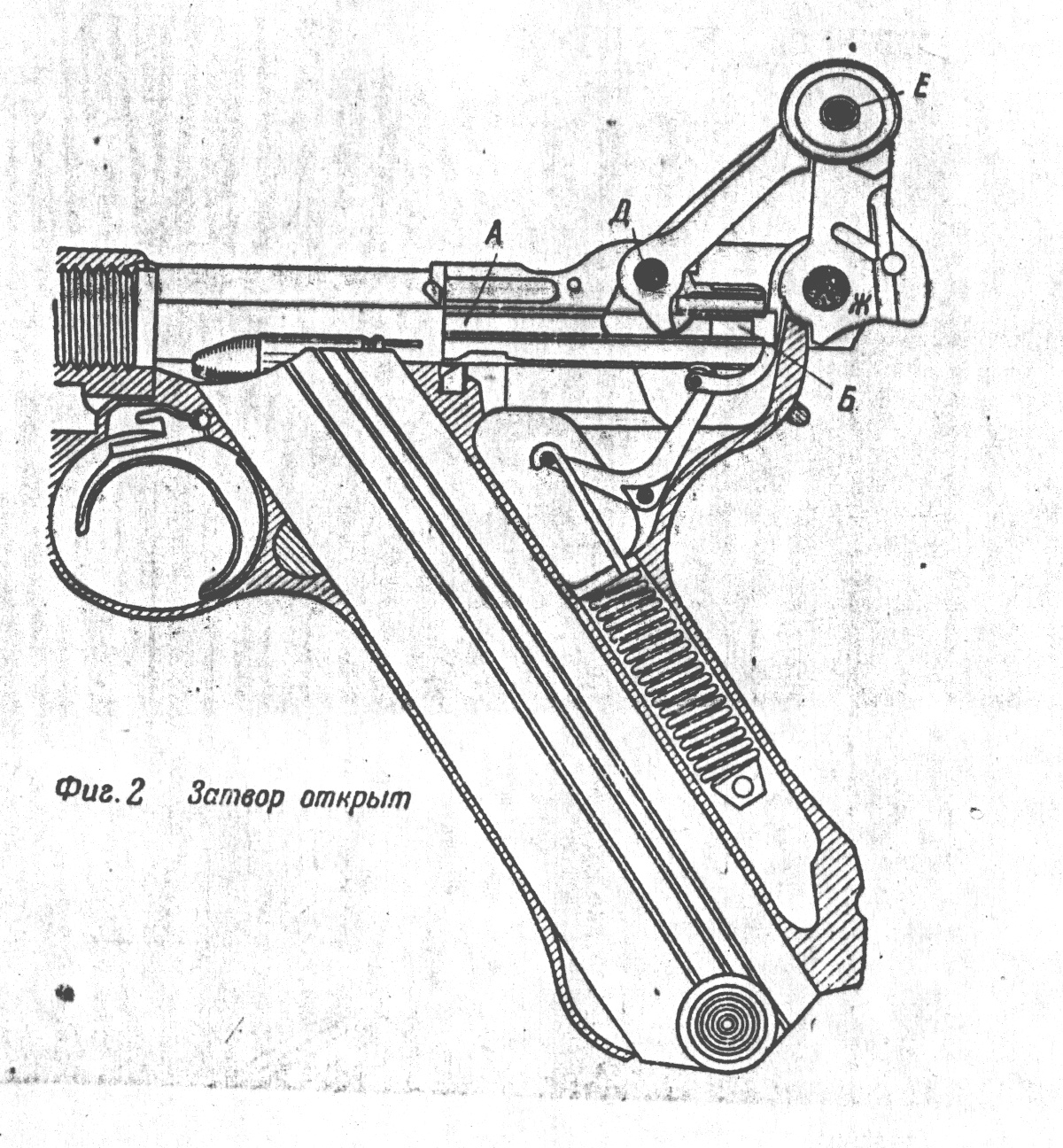 Устройство пистолета парабеллум чертежи
