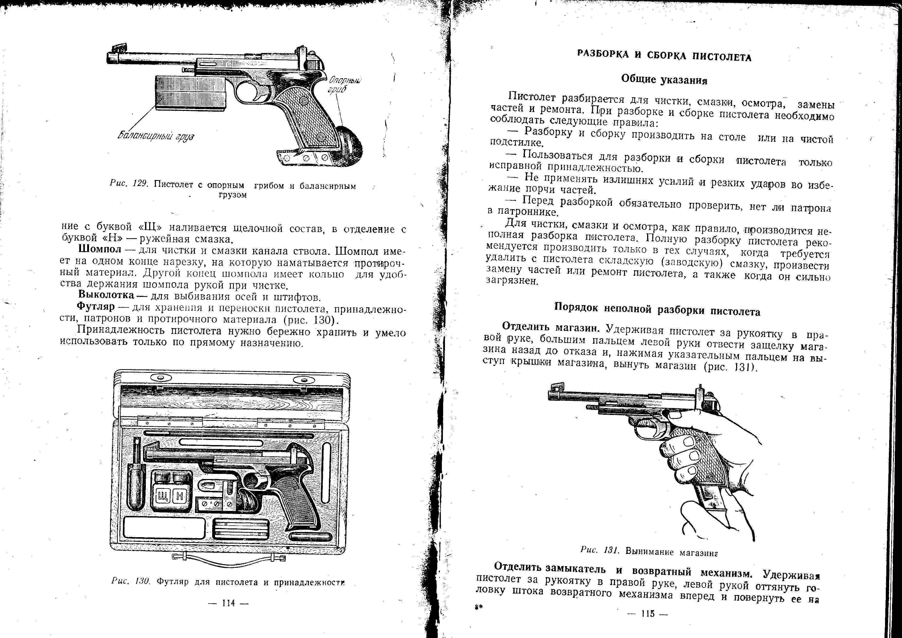 Пистолет Марголина ТТХ