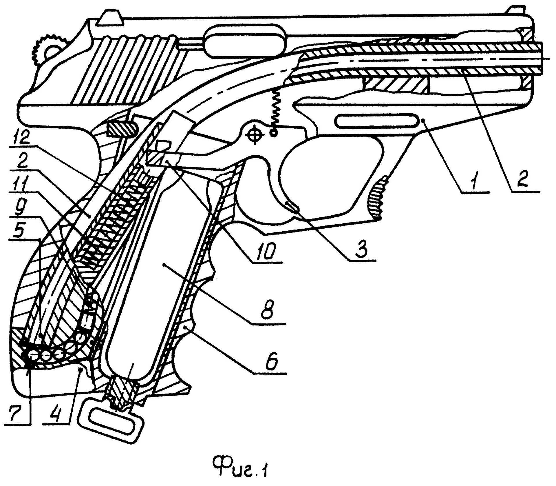 Схема пистолета Стечкина пневматика