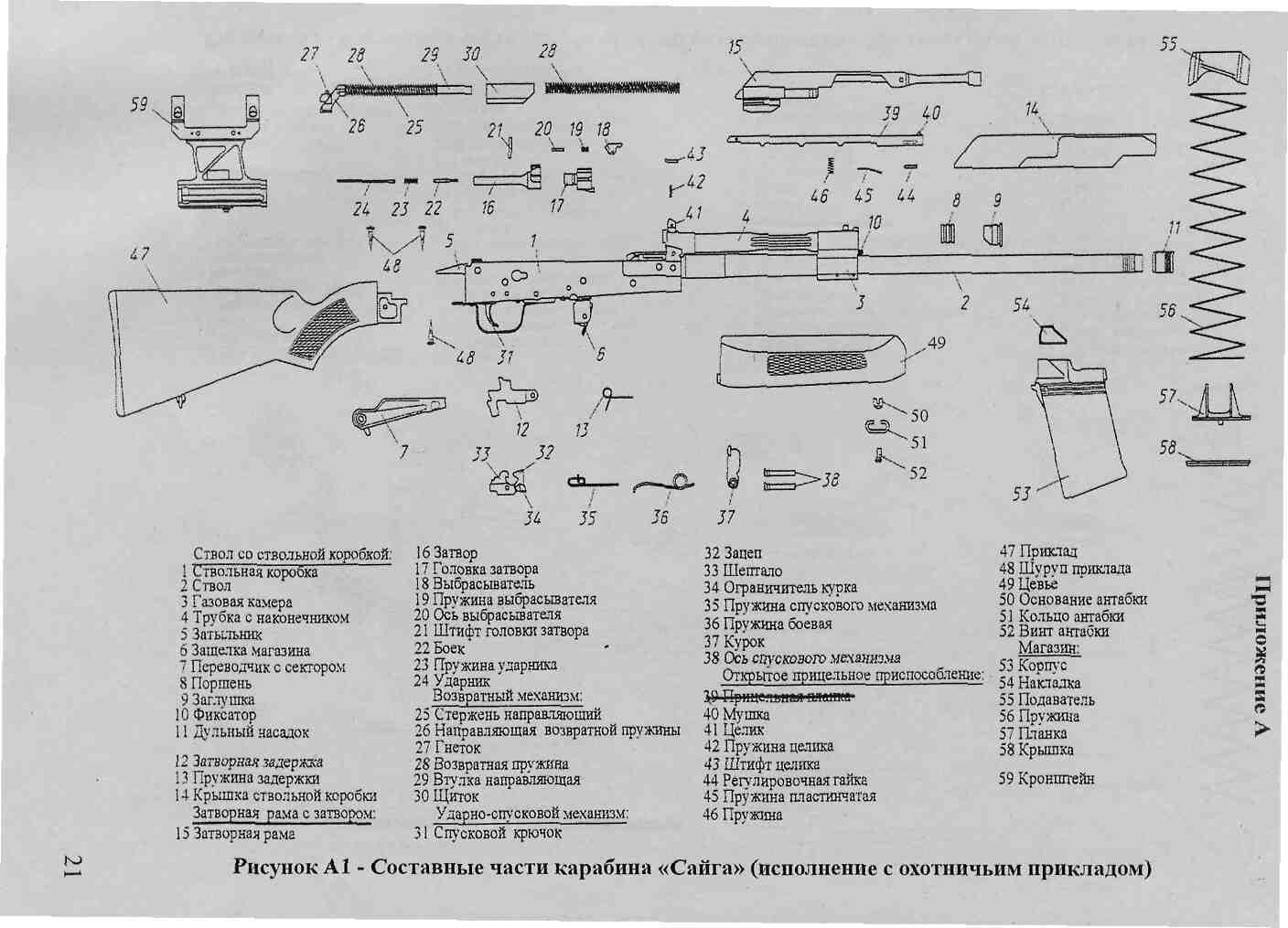 Взрыв схема сайга 9