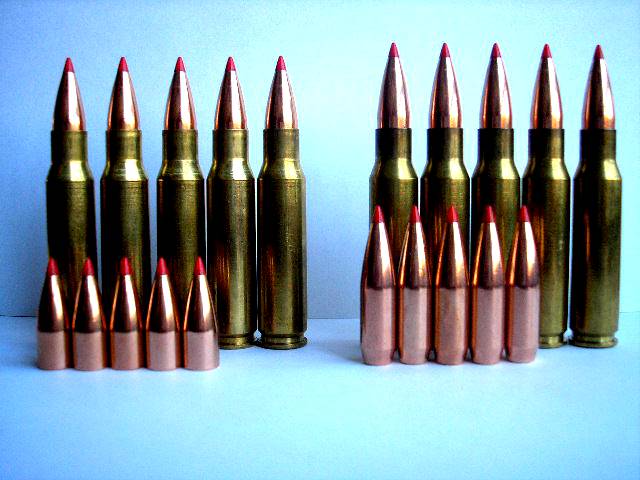 62x51. 223 rem (5,56×45 мм). Патрон м. 30 carbine 7. Экспансивные пули 7.