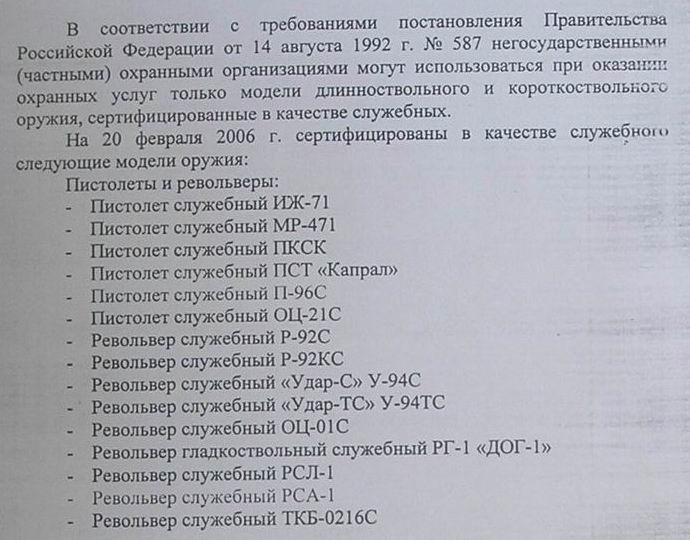 Расчет потребного количества оружия и патронов образец заполнения. Служебный револьвер ТКБ.