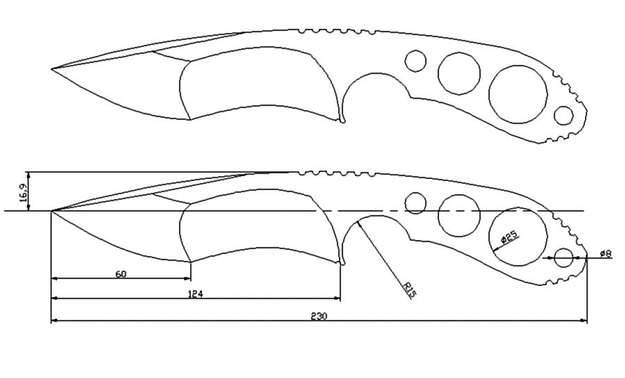 Холодное оружие чертежи