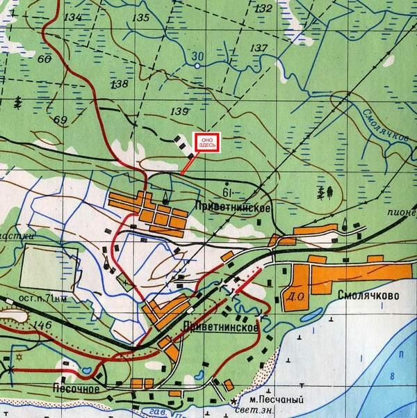 Приветнинское карта ленинградская область