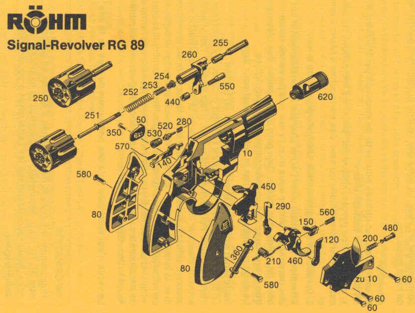 Как разобрать револьвер газовый RG 89(деталь 620) - что это? : Газовые пистолеты и револьверы