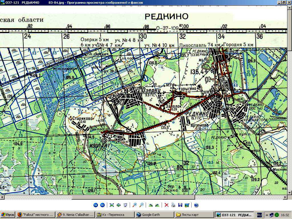 Карта редкино тверская область