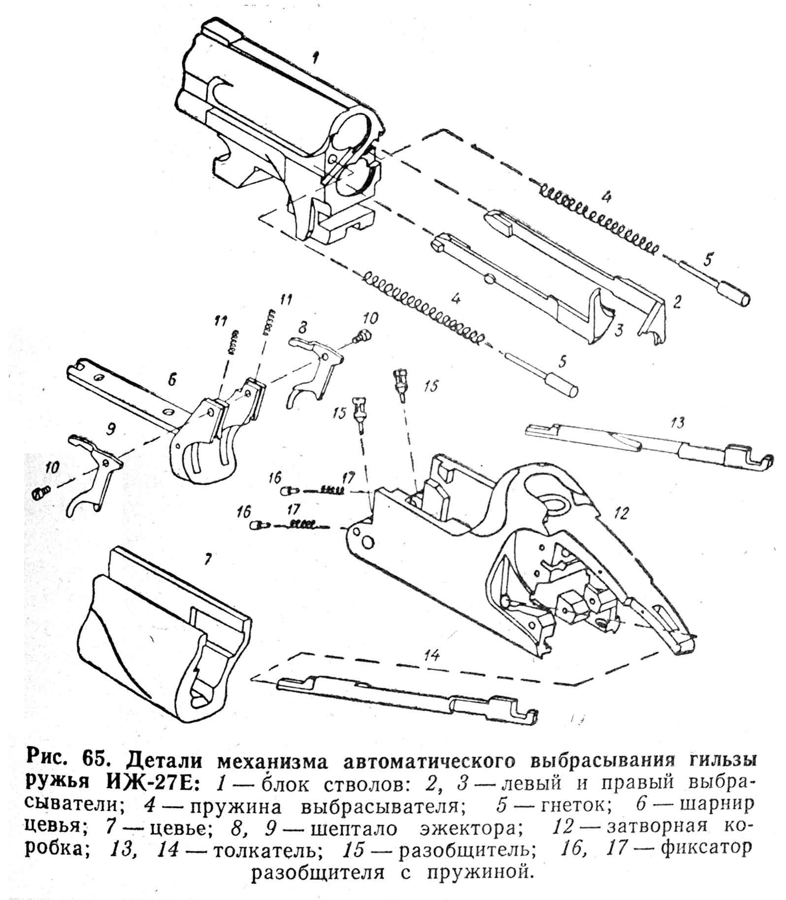 Механизм ружья ИЖ 27е