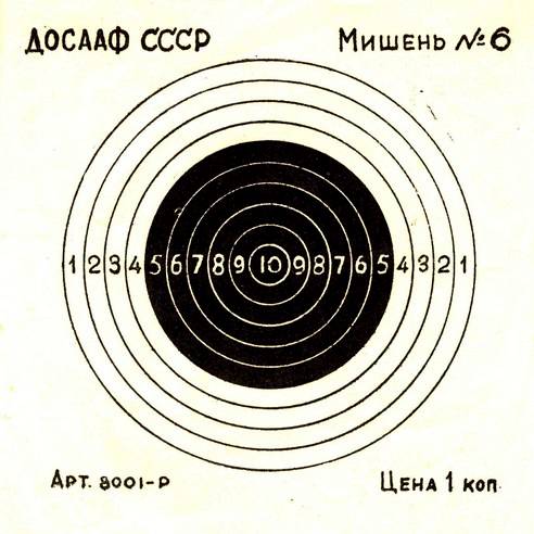 Диаметр 10 метров. Мишень номер 6 для стрельбы из пневматической винтовки 10 метров. ДОСААФ СССР мишень номер 6. Размер мишени номер 6 для стрельбы из пневматической винтовки. Мишени для стрельбы СССР.