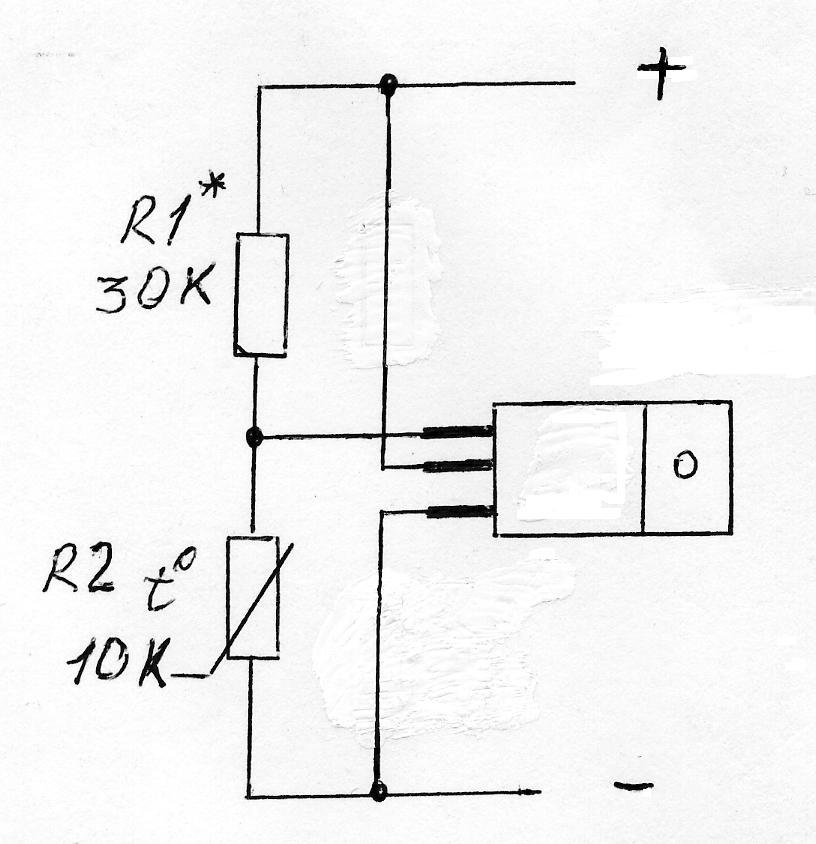 Терморегулятор 12в схема