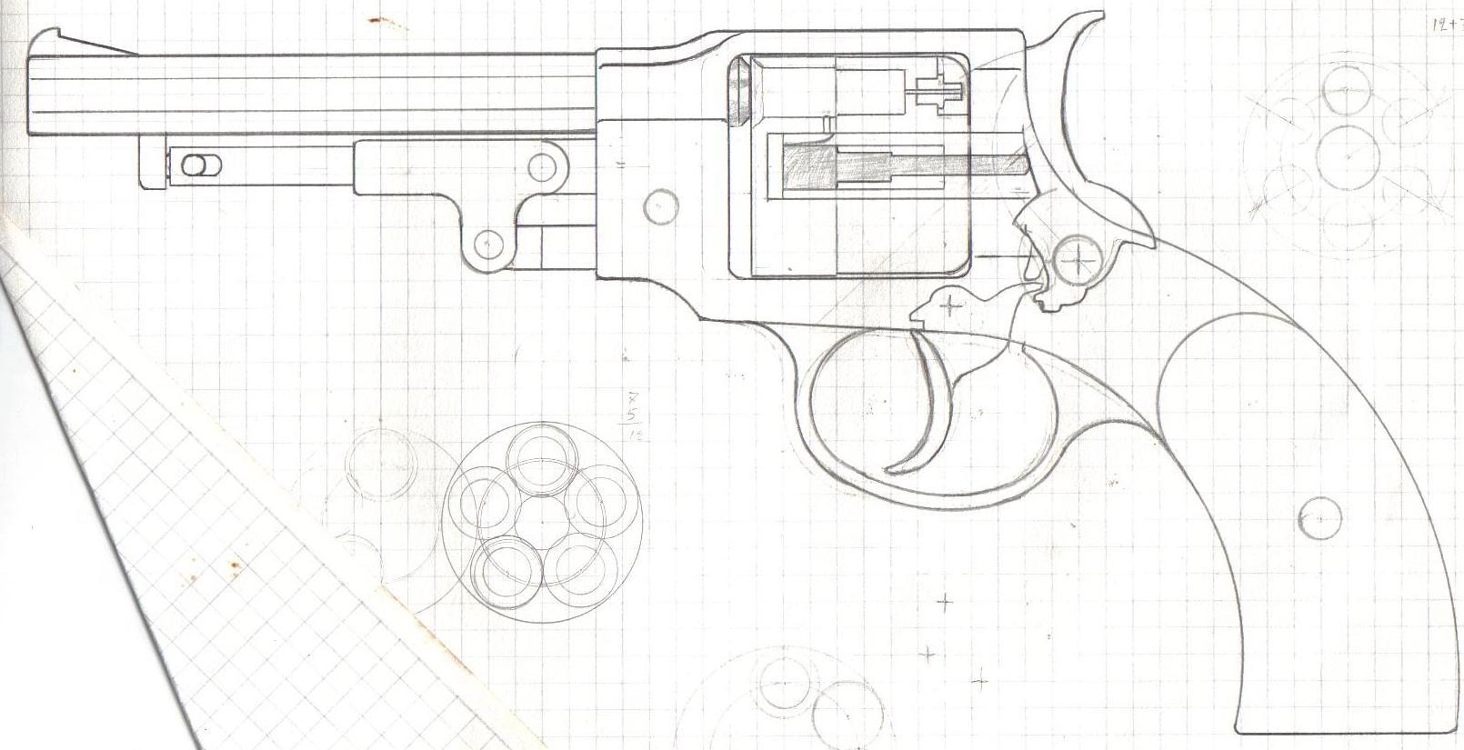 Чертеж револьвера. Револьвер 410 калибра чертежи. Револьвер Магнум чертеж. Револьвер м1892 чертеж. Револьвер Наган чертежи.