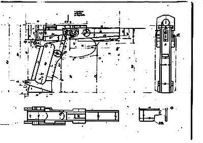 Colt 1911 чертеж из дерева