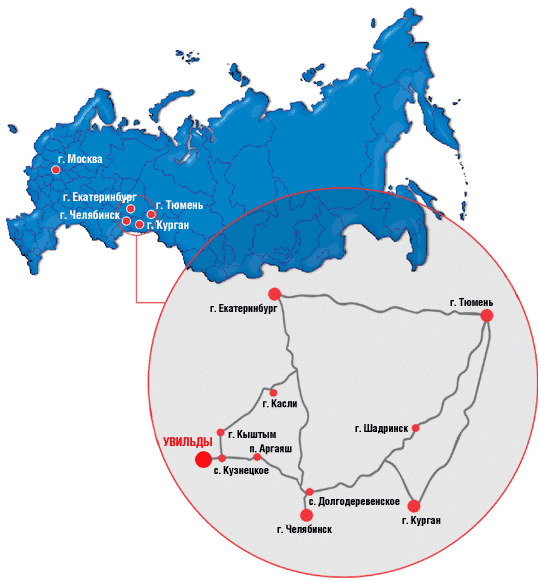 Кузнецкое челябинская область карта