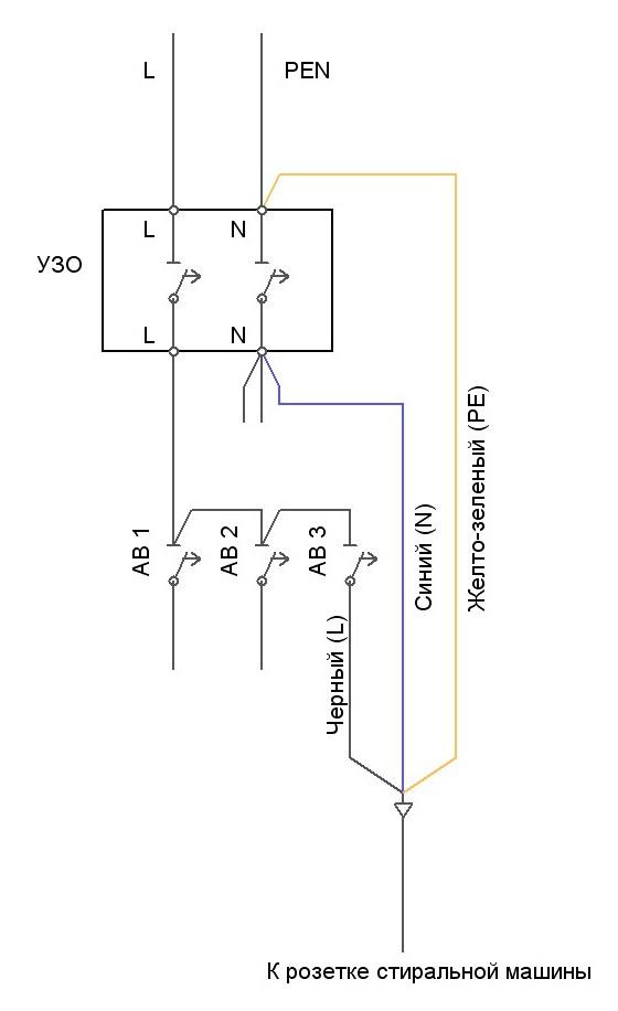 Схема узо. УЗО автомат 3 фазный схема подключения. Схема подключения УЗО 380в с заземлением. УЗО схема подключения с заземлением 220в. Схема подключения УЗО АВВ.