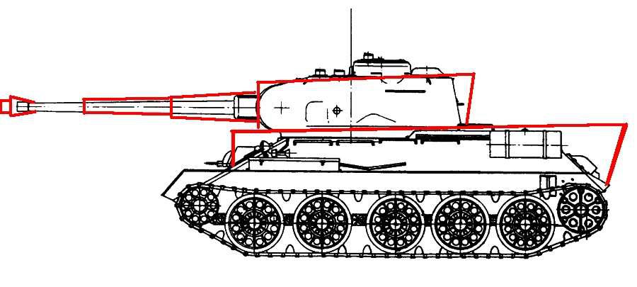 Т 34 рисунок с боку