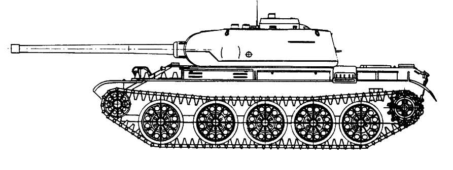 Танк т34 рисунок сбоку