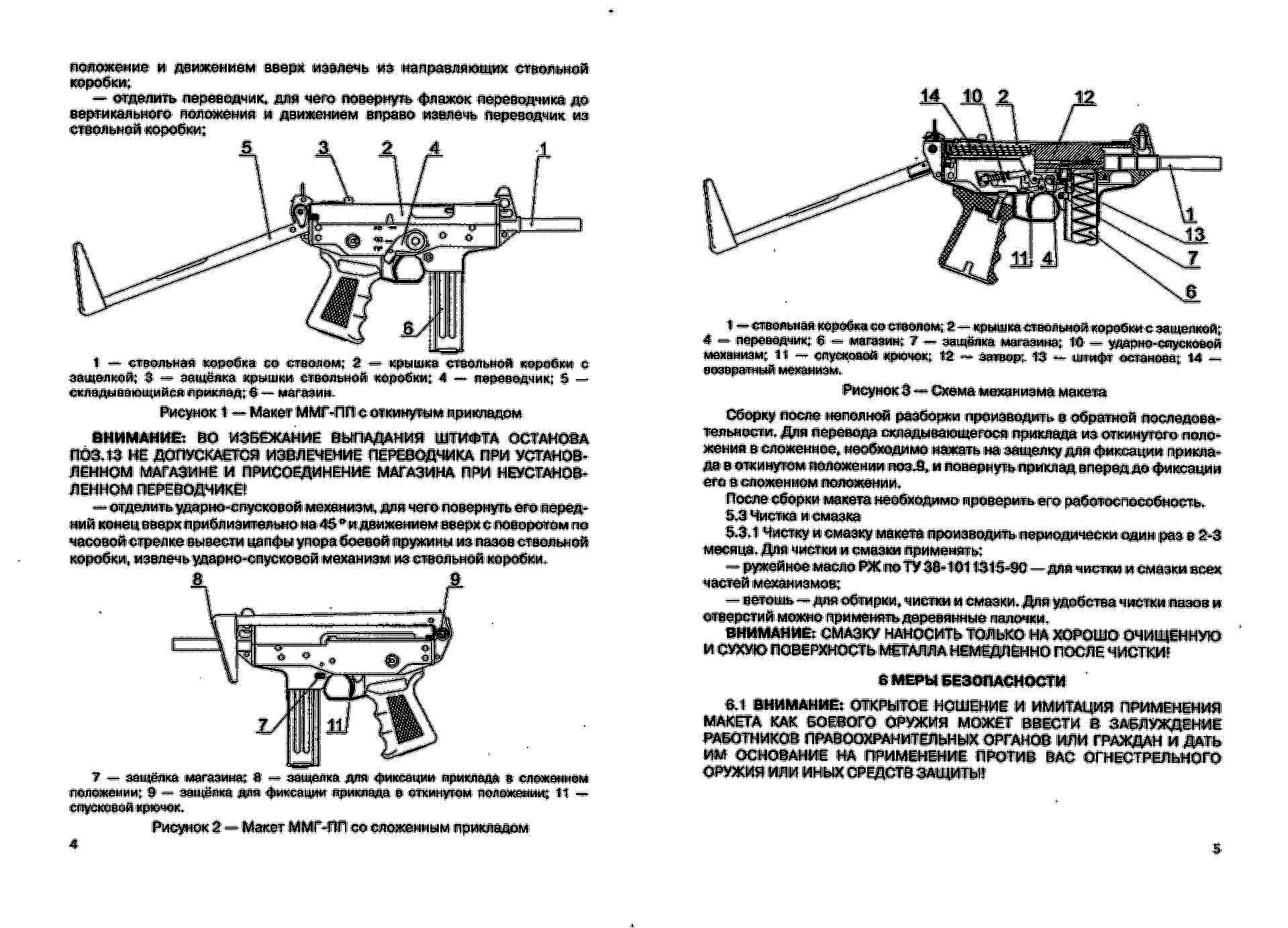 Основные части пп. Устройство ПП 91 кедр. Чертёж ствола пп91.