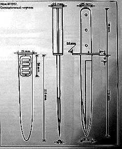 Клинок жало чертеж
