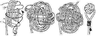 Обезьяний узел с шариком кулак схема плетения