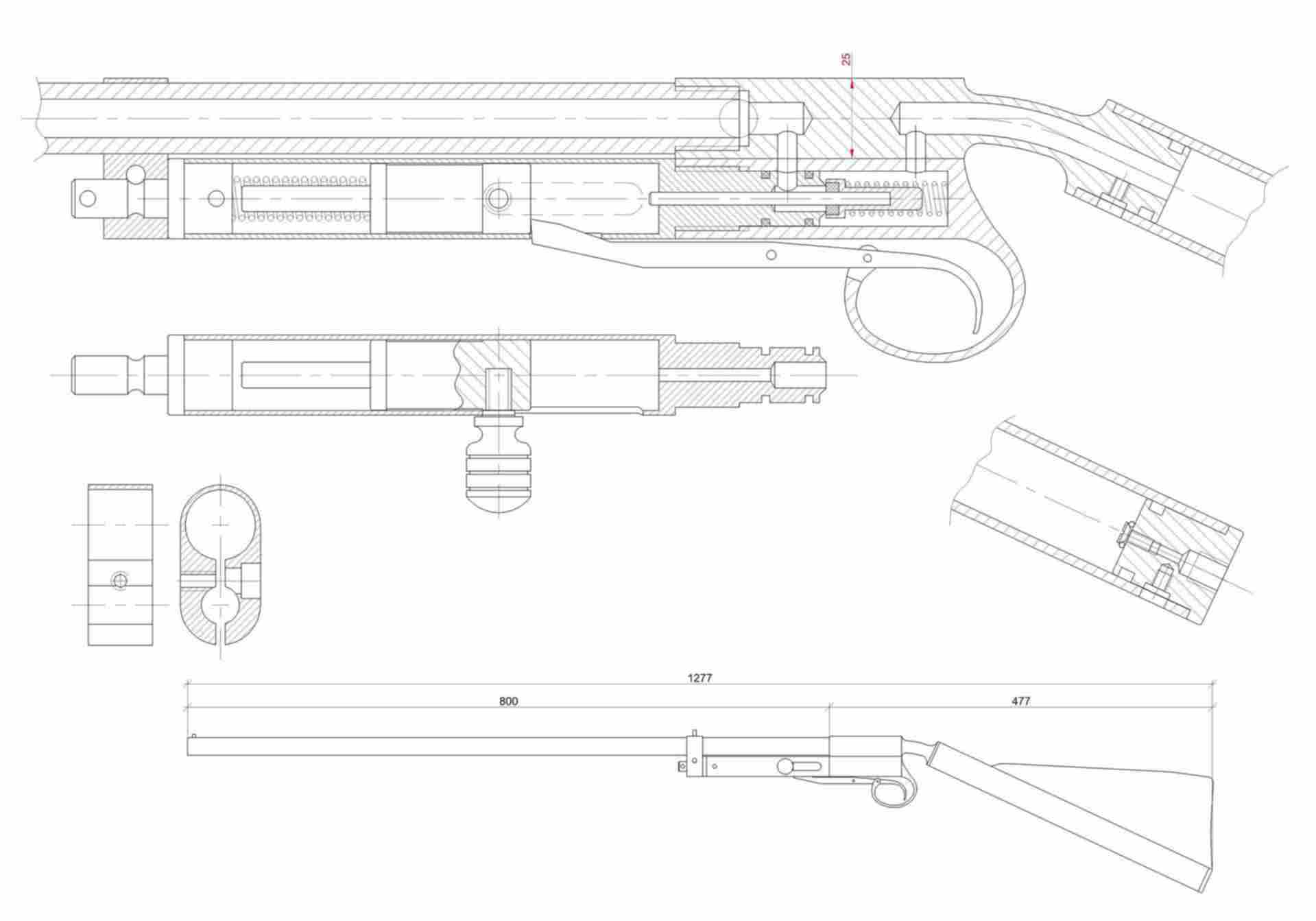 Cobray terminator 12ga чертежи