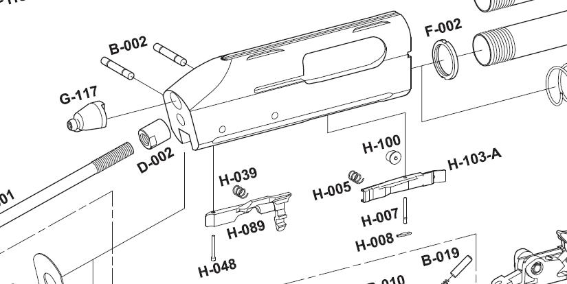 Взрыв схема fabarm xlr5