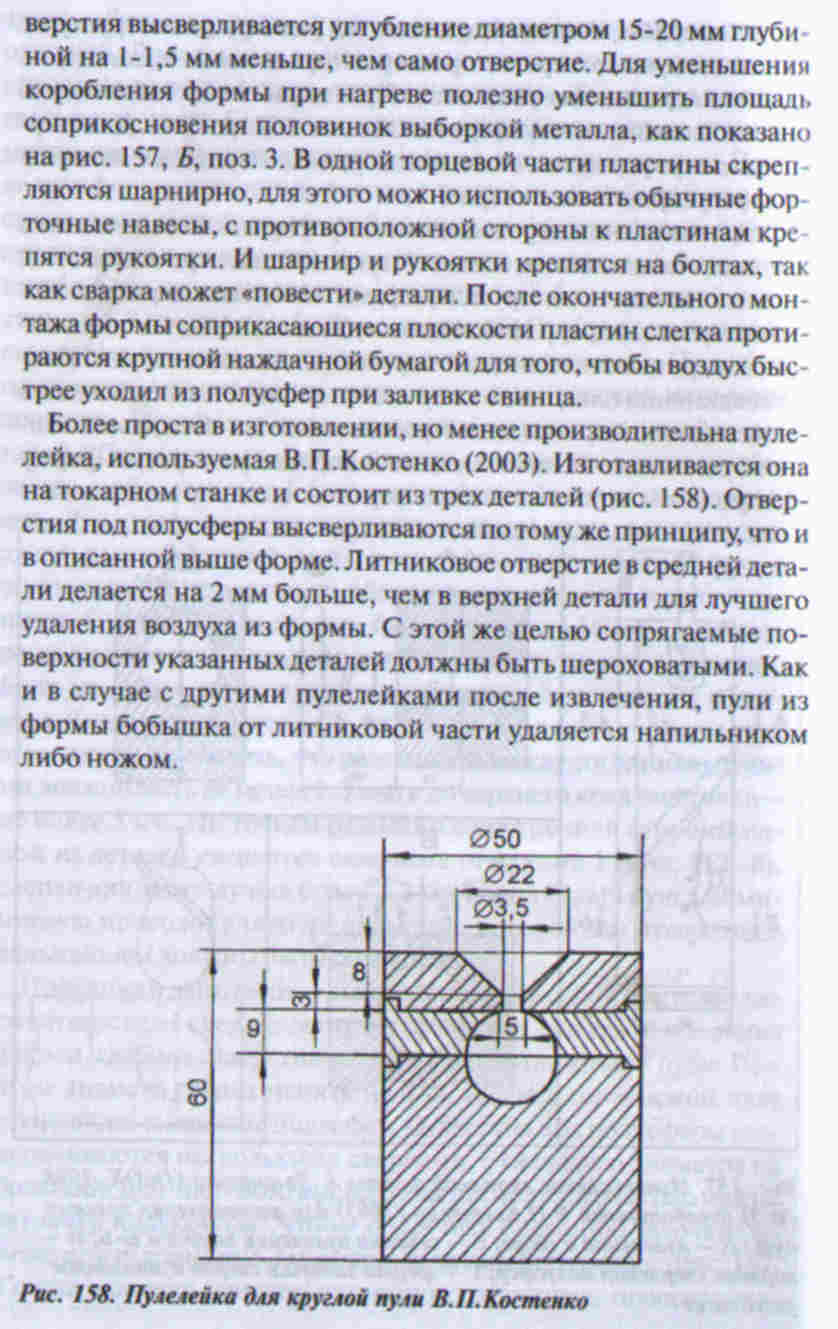 Пулелейка диабло 12 калибра чертежи