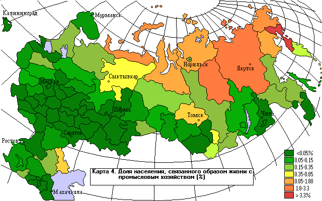 Народы севера карта