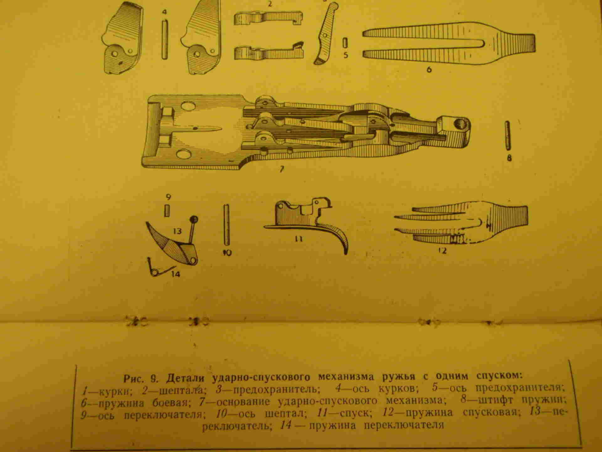 Усм мц. Ударно спусковой механизм МЦ 6. МЦ 8 схема. Запчасти для ружья МЦ 6 8. Боевая пружина ружья МЦ 6.