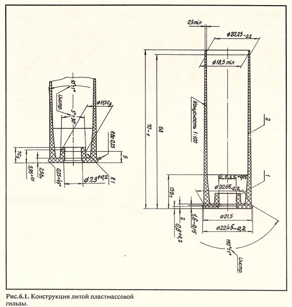 Чертеж гильзы