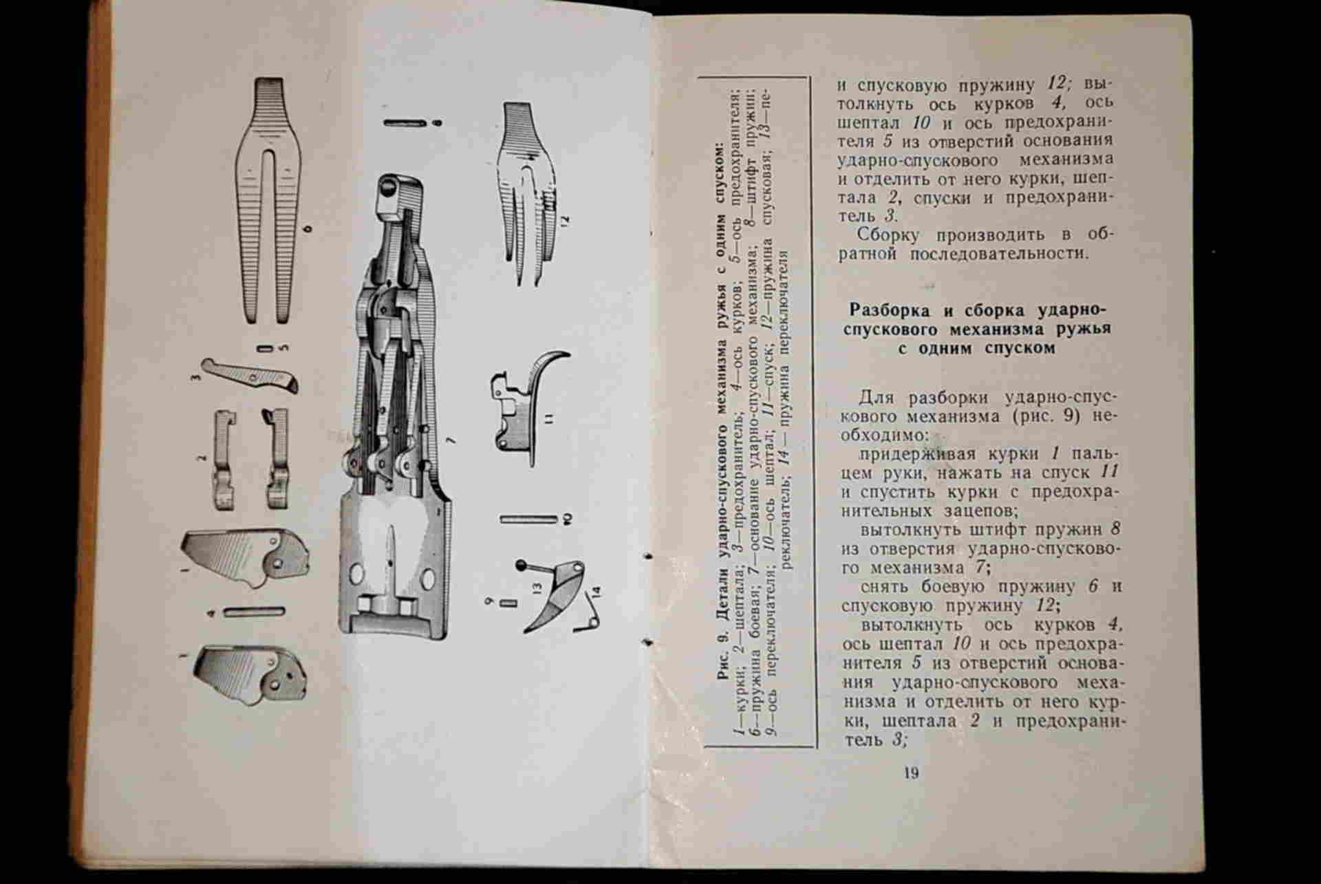 Схема разборки и сборки ружья мц 21 12