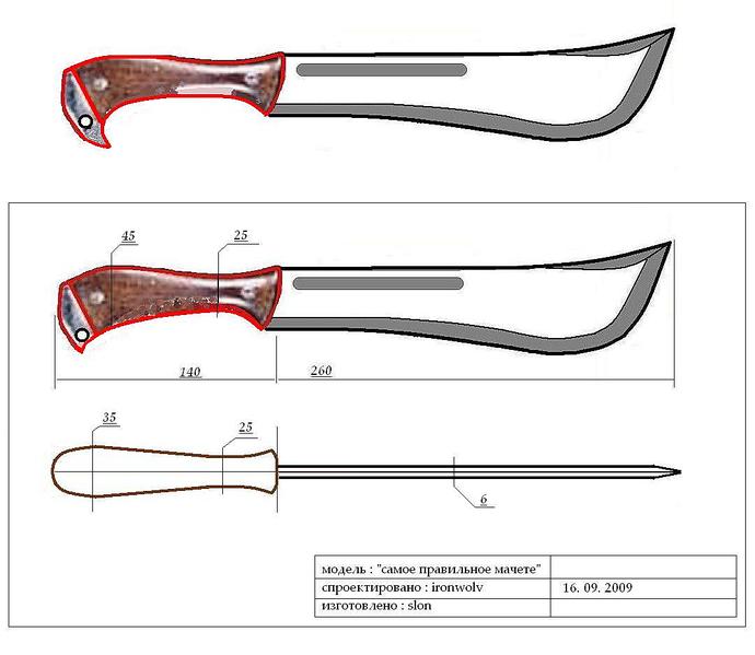 Холодное оружие чертежи