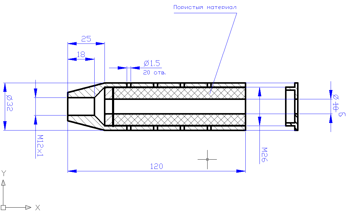 Глушитель для мелкашки чертеж