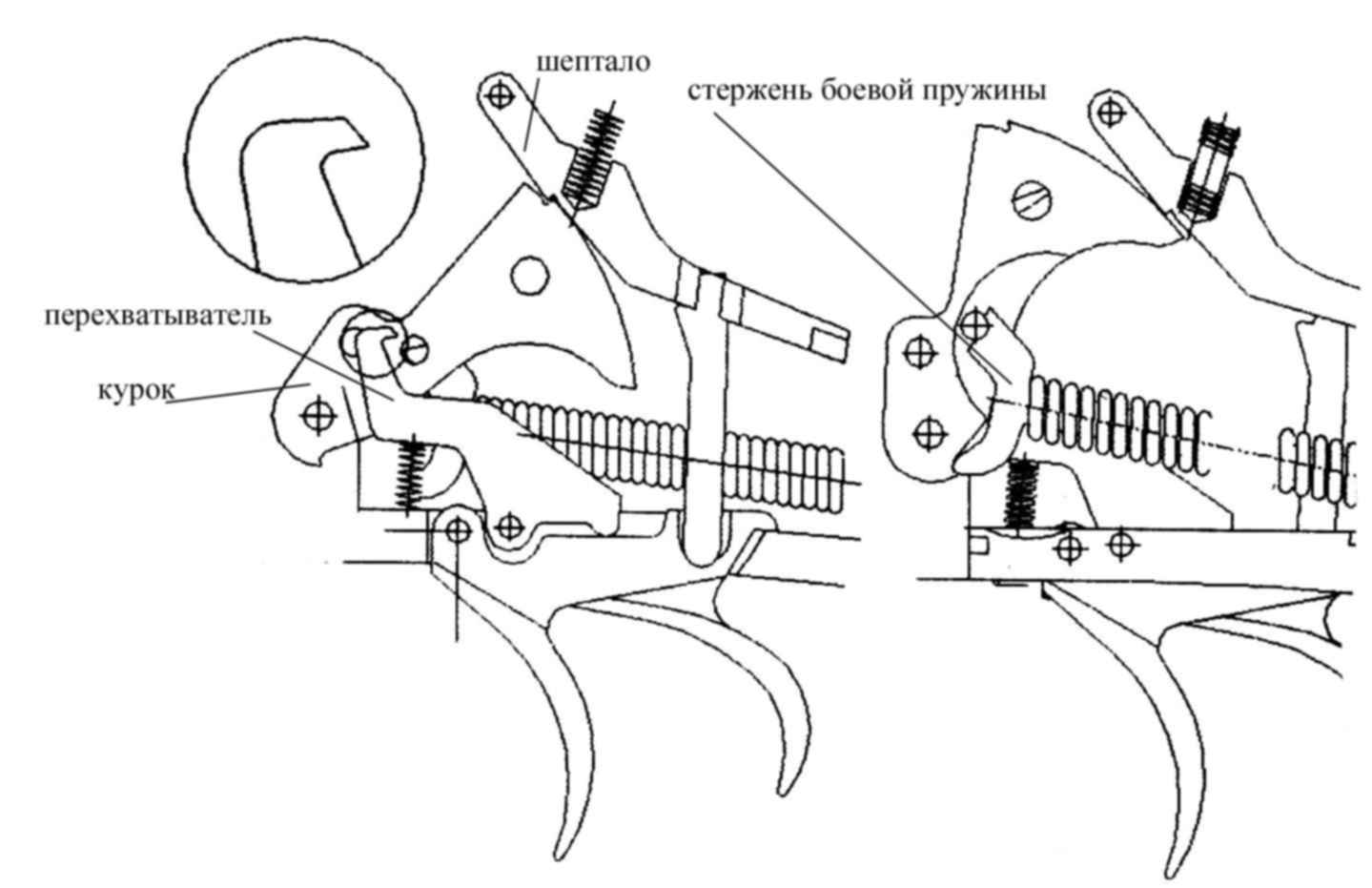 Ставит блок жмет курок. УСМ ИЖ 94. Спусковой механизм РМ-94. Спусковой механизм ПМ схема. УСМ на МР 94.