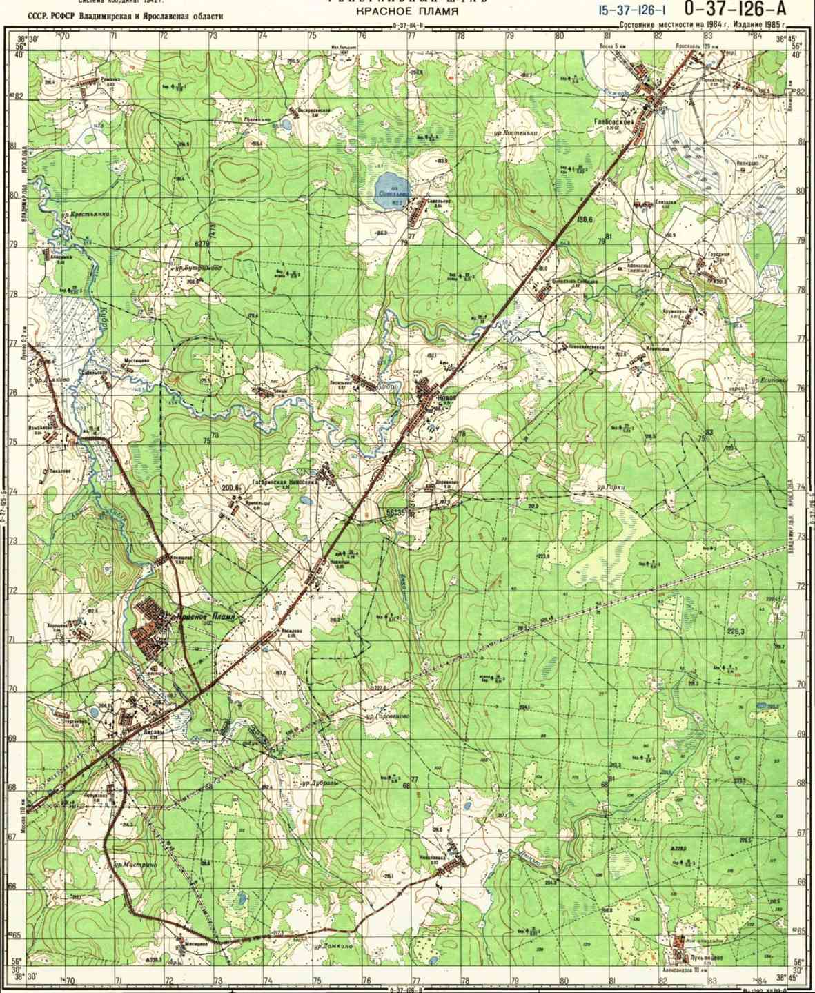 Карта московской области подробная топографическая