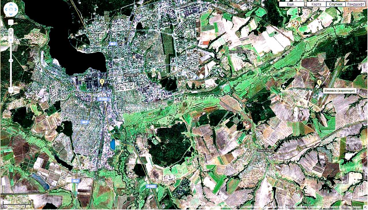 Гугл карта удмуртии со спутника - 97 фото