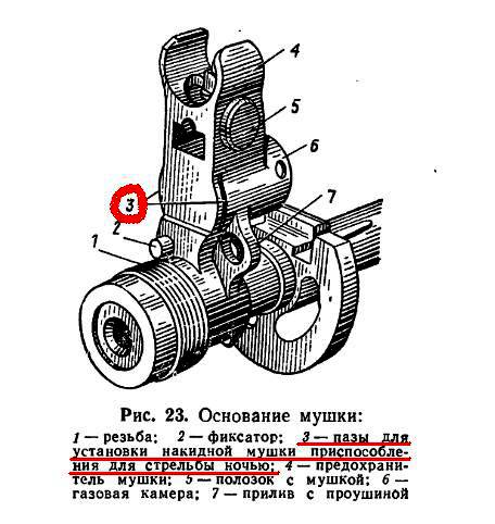 Колодка мушки ак 74 чертеж - 90 фото