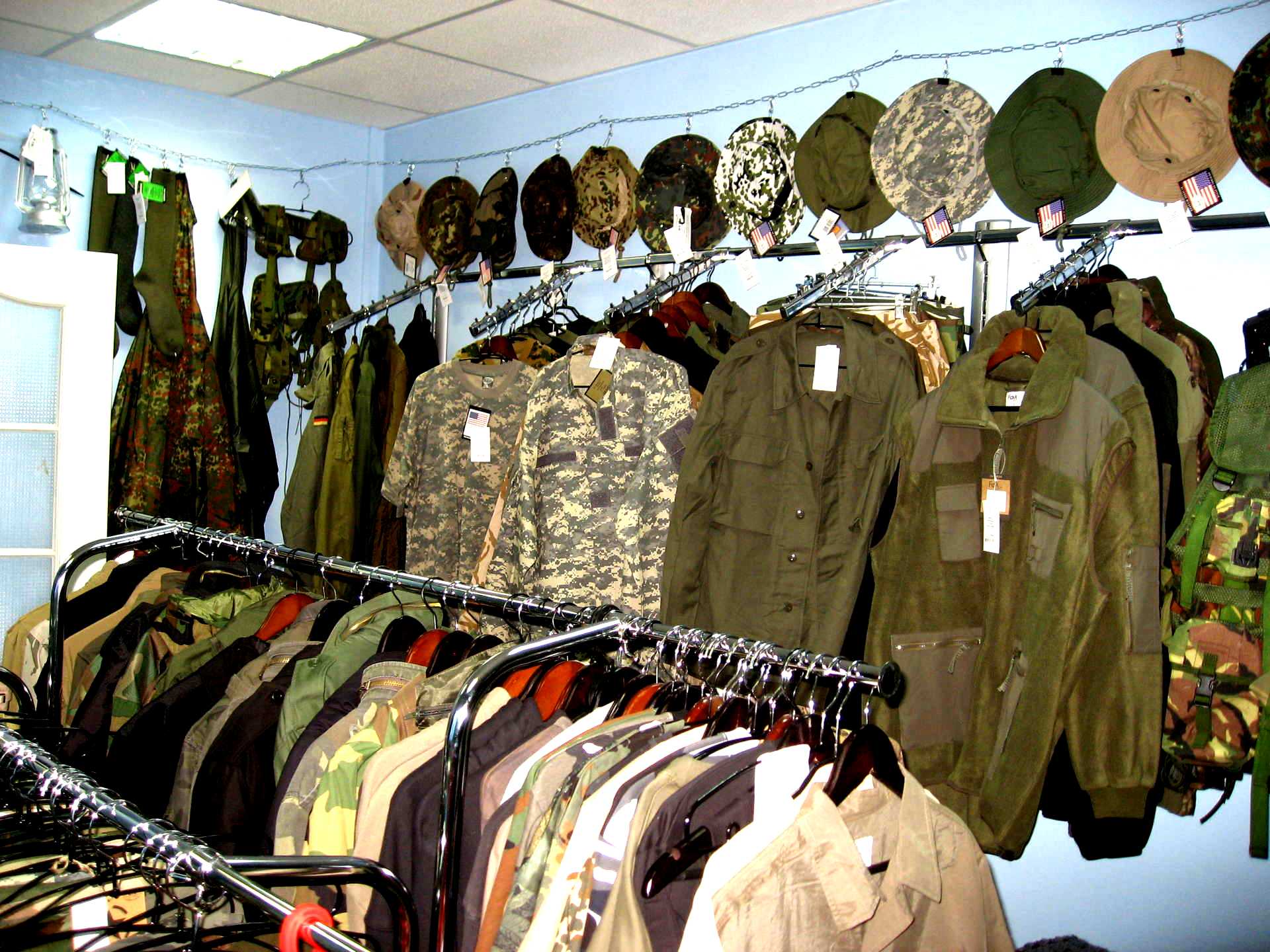 Адреса магазинов военной одежды