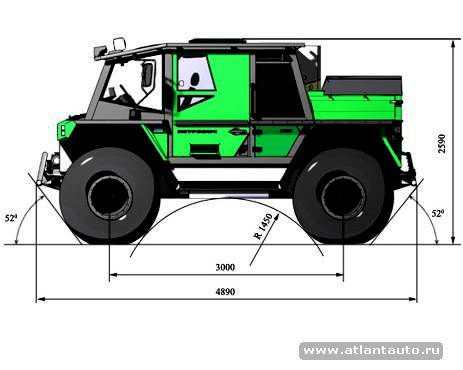 Рама лесника вездехода чертеж