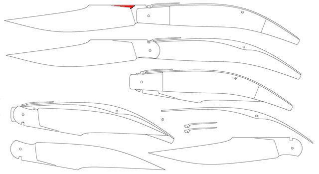 Складной нож кс го чертеж