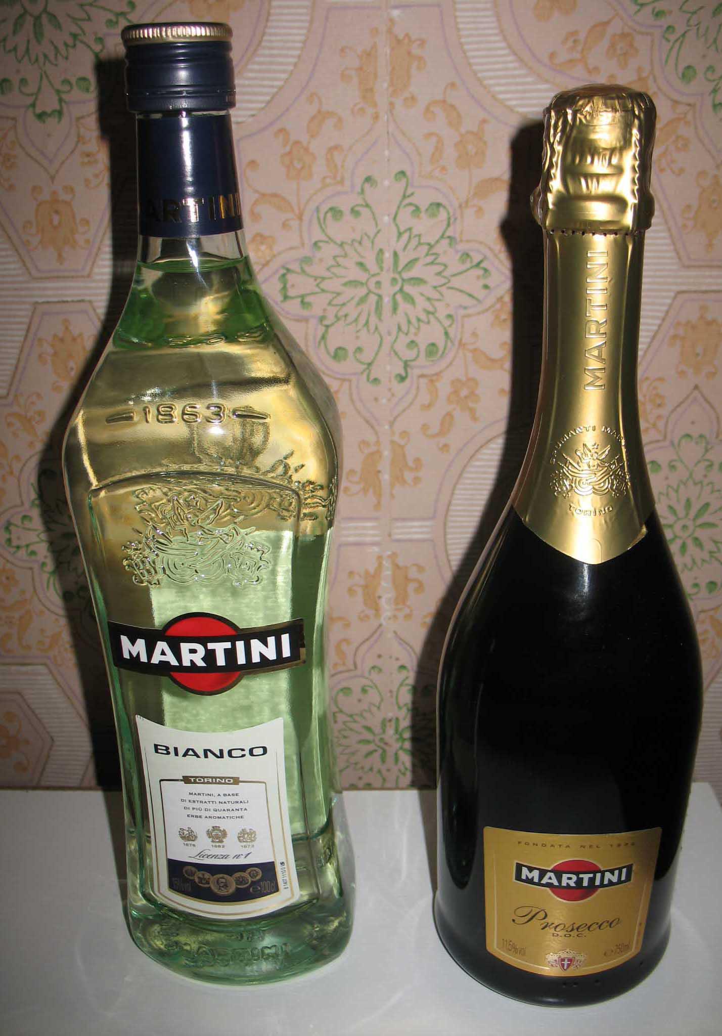 Алкогольные напитки компании Martini