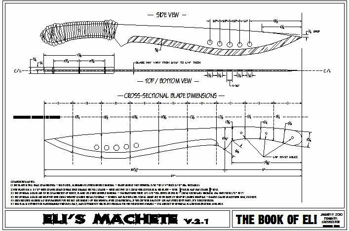 Мачете своими руками чертежи