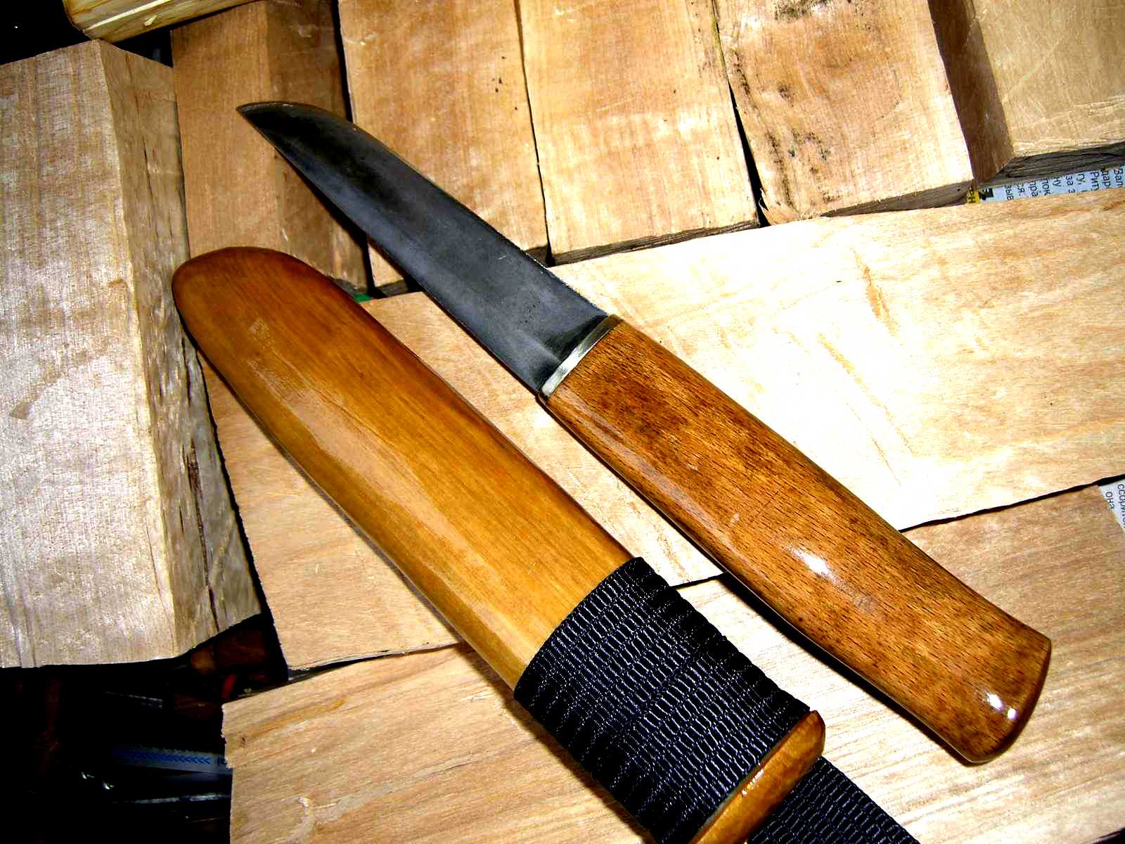 Льняное масло нож