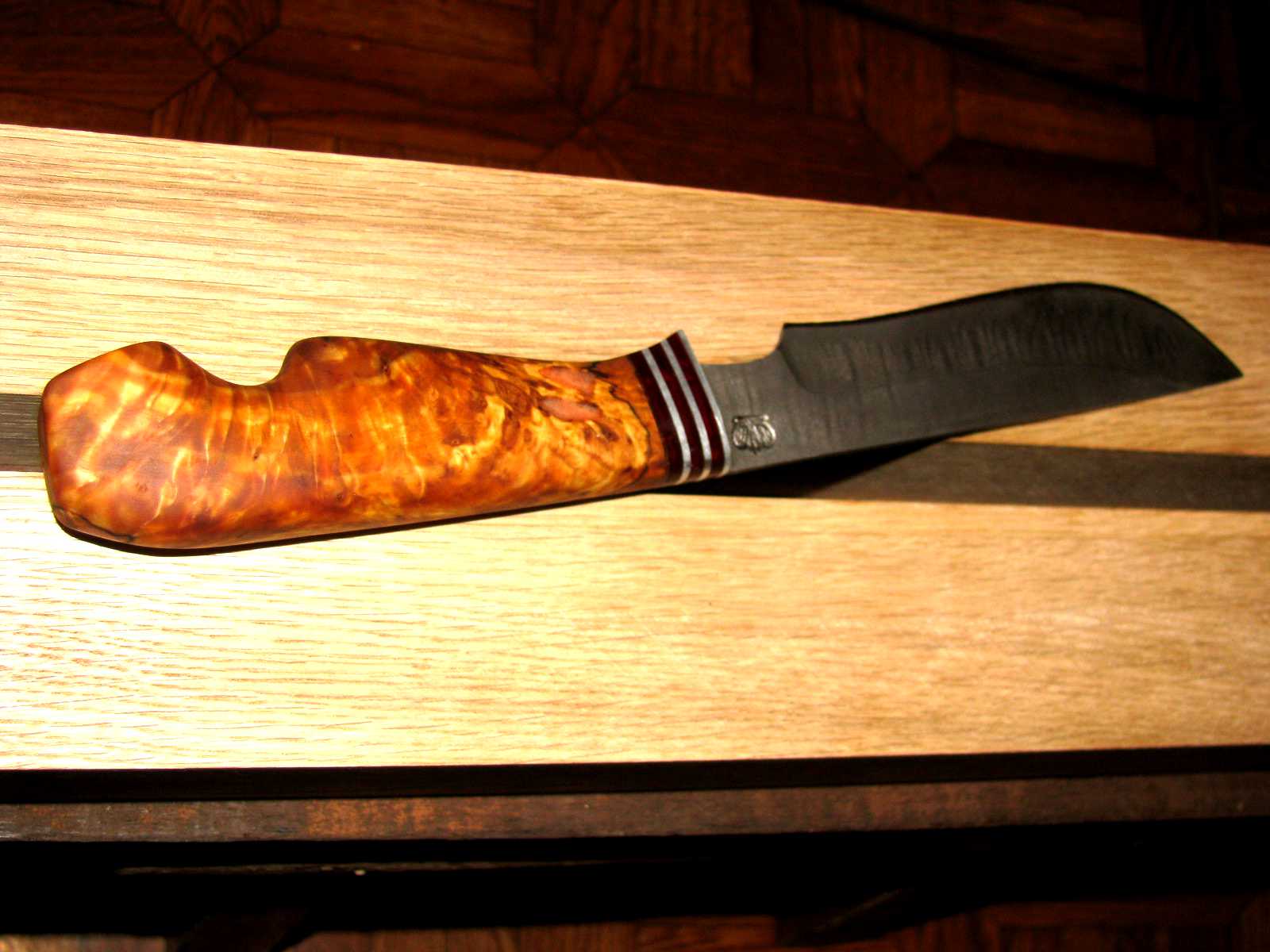 Рукоятка ножа из Капа тополя