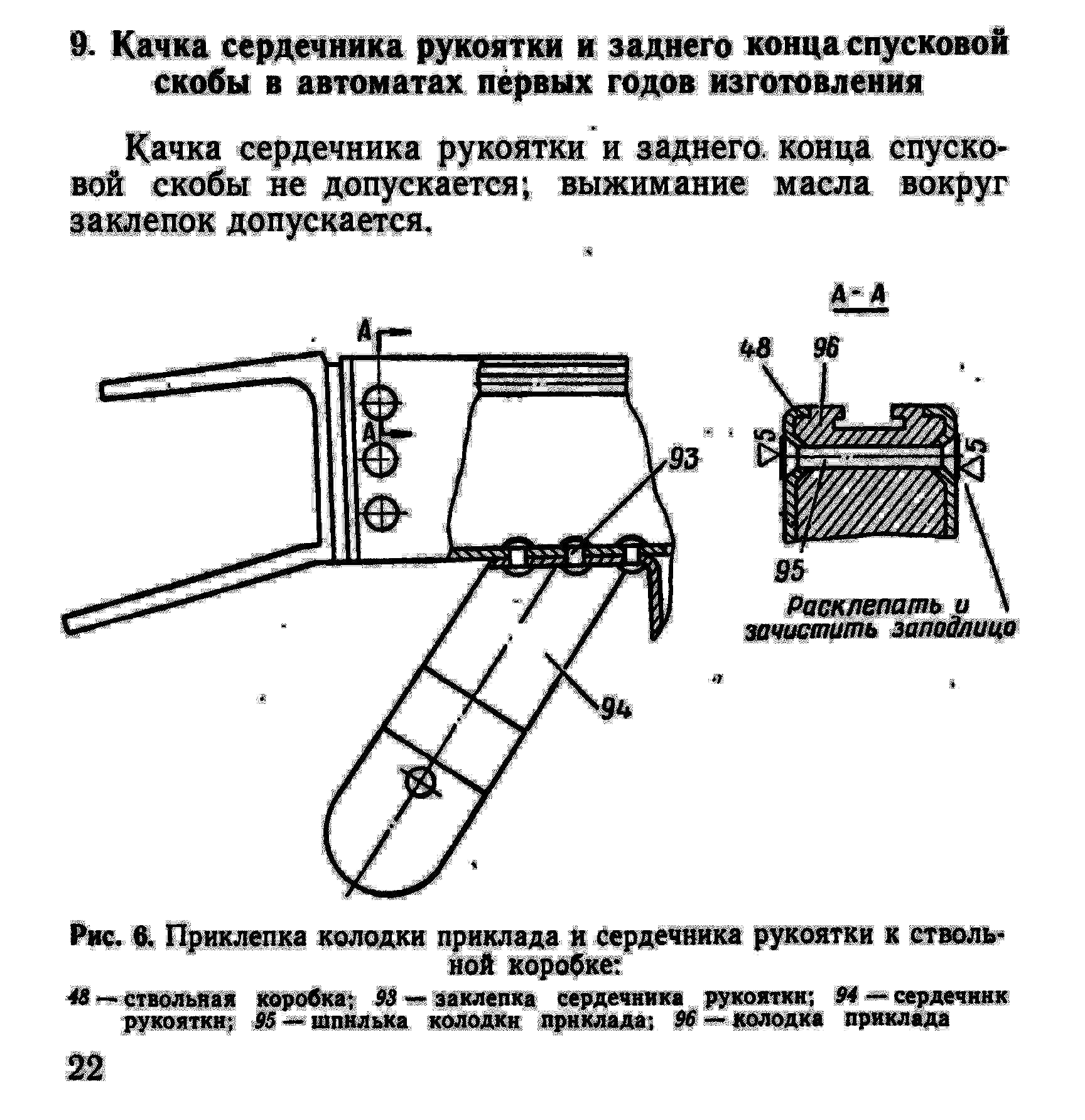 Чертеж приклада ак 74