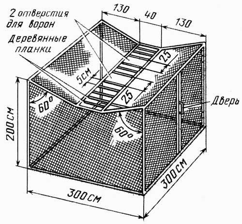 Ловушка для лисы своими руками из сетки чертеж размеры